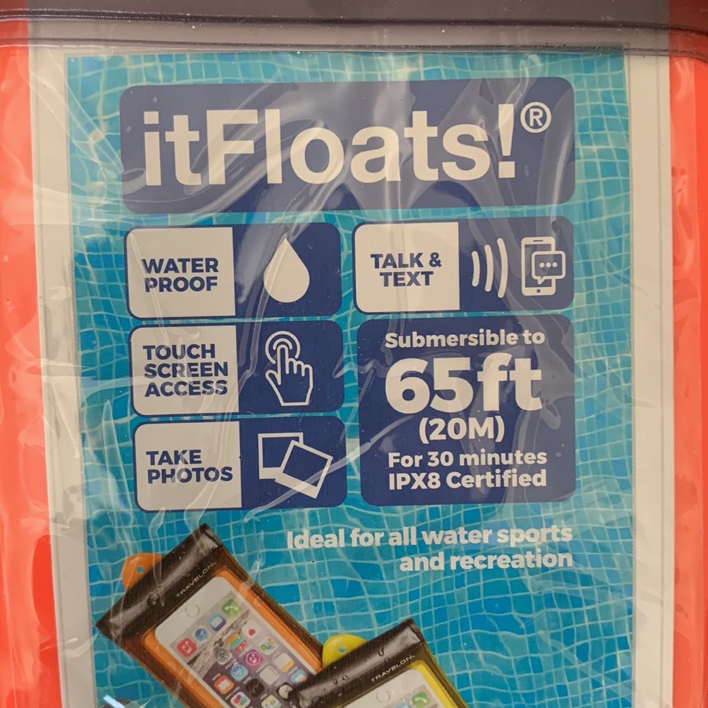 Travelon Waterproof Phone Protector It Floats! Protect your phone New - Picture 4 of 4